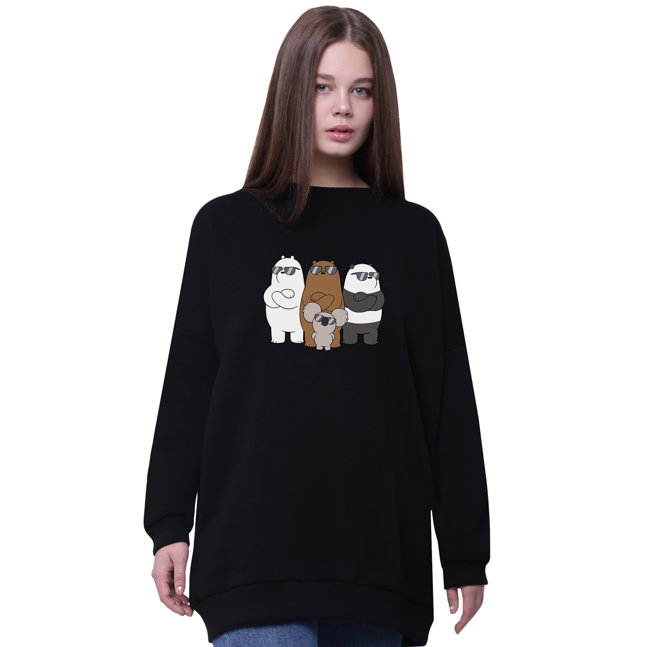 Свитшот для девочек удлиненный Вся правда о медведях (We Bare Bears) Черный (35963-2892-4) 152 см
Свитшот для девочек удлиненный Вся правда о медведях (We Bare Bears) Черный (35963-2892-4) 152 см