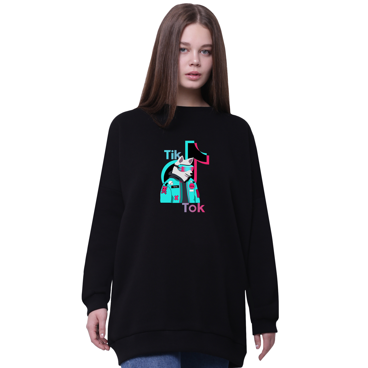 Свитшот для девочек удлиненный Волк ТиТок (Wolf TikTok) Черный (35963-1645-4) 152 см
Свитшот для девочек удлиненный Волк ТиТок (Wolf TikTok) Черный (35963-1645-4) 152 см