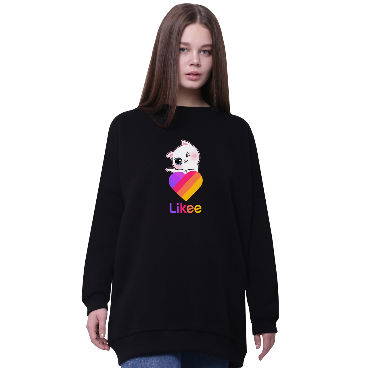 Свитшот для девочек удлиненный Лайки Котик (Likee Cat) Черный (35963-1595-7) 170 см
Свитшот для девочек удлиненный Лайки Котик (Likee Cat) Черный (35963-1595-7) 170 см