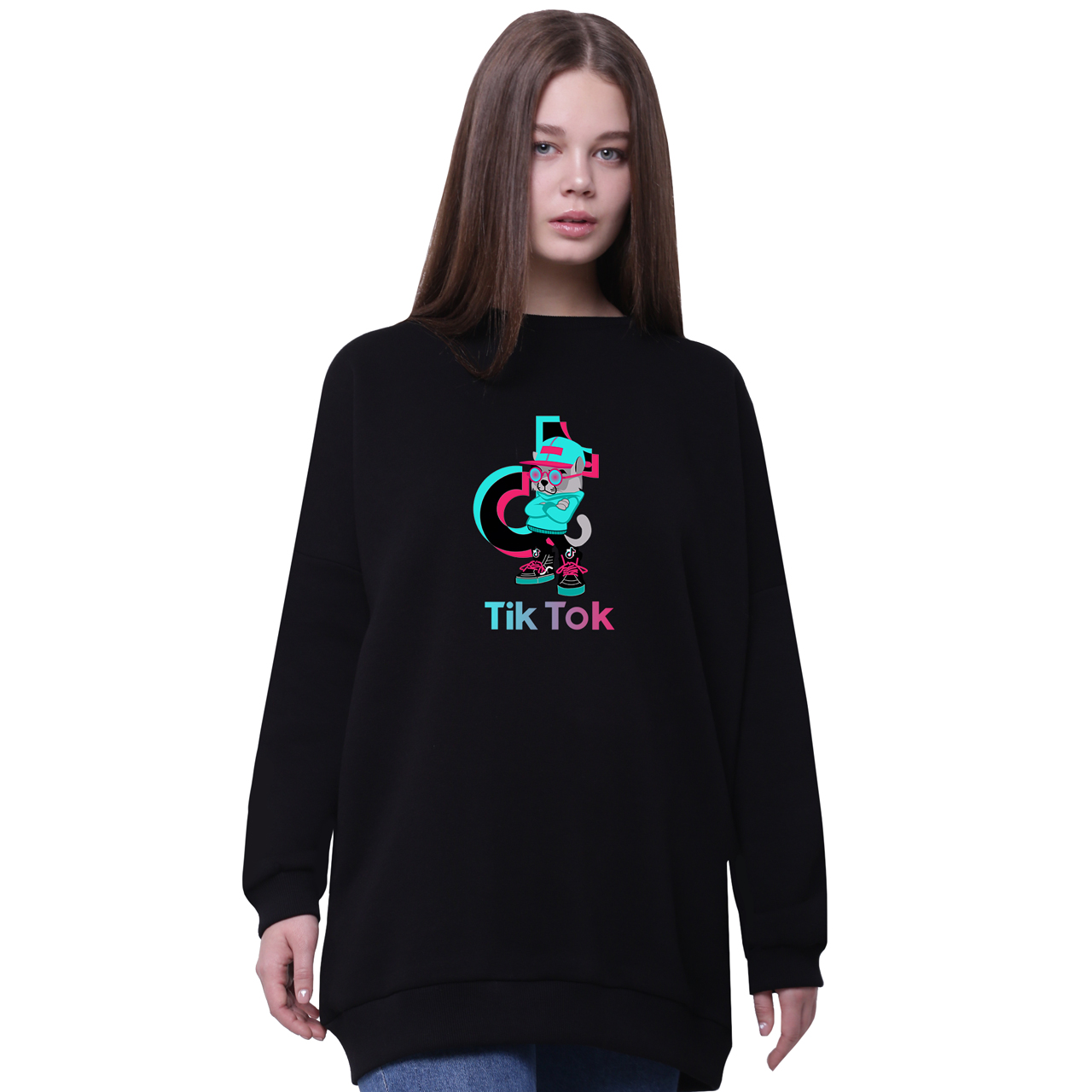 Свитшот для девочек удлиненный Кот ТикТок (Cat TikTok) Черный (35963-1644-8) 176 см
Свитшот для девочек удлиненный Кот ТикТок (Cat TikTok) Черный (35963-1644-8) 176 см