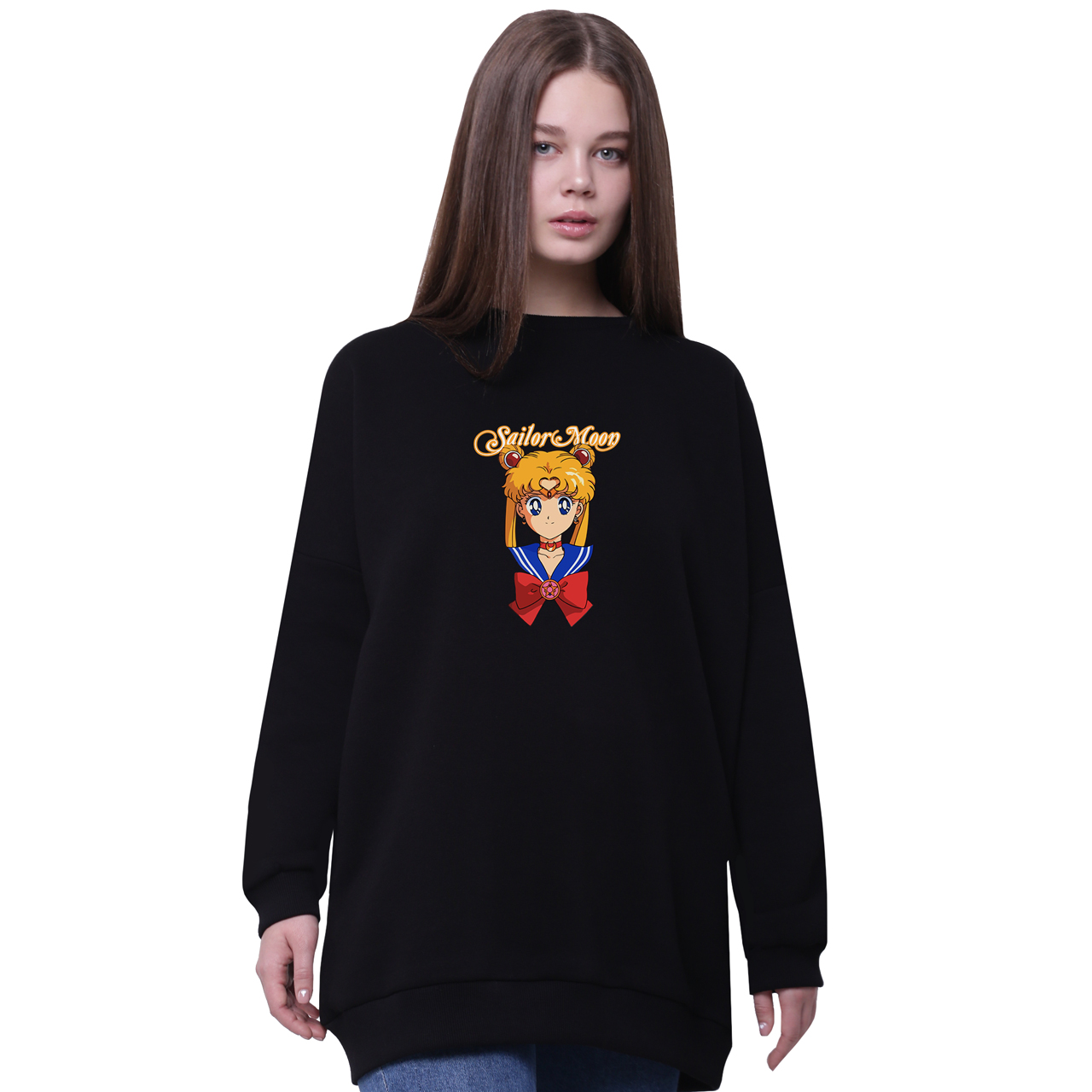 Свитшот для девочек удлиненный Сейлор Мун (Sailor Moon) Черный (35963-2915-4) 152 см
Свитшот для девочек удлиненный Сейлор Мун (Sailor Moon) Черный (35963-2915-4) 152 см