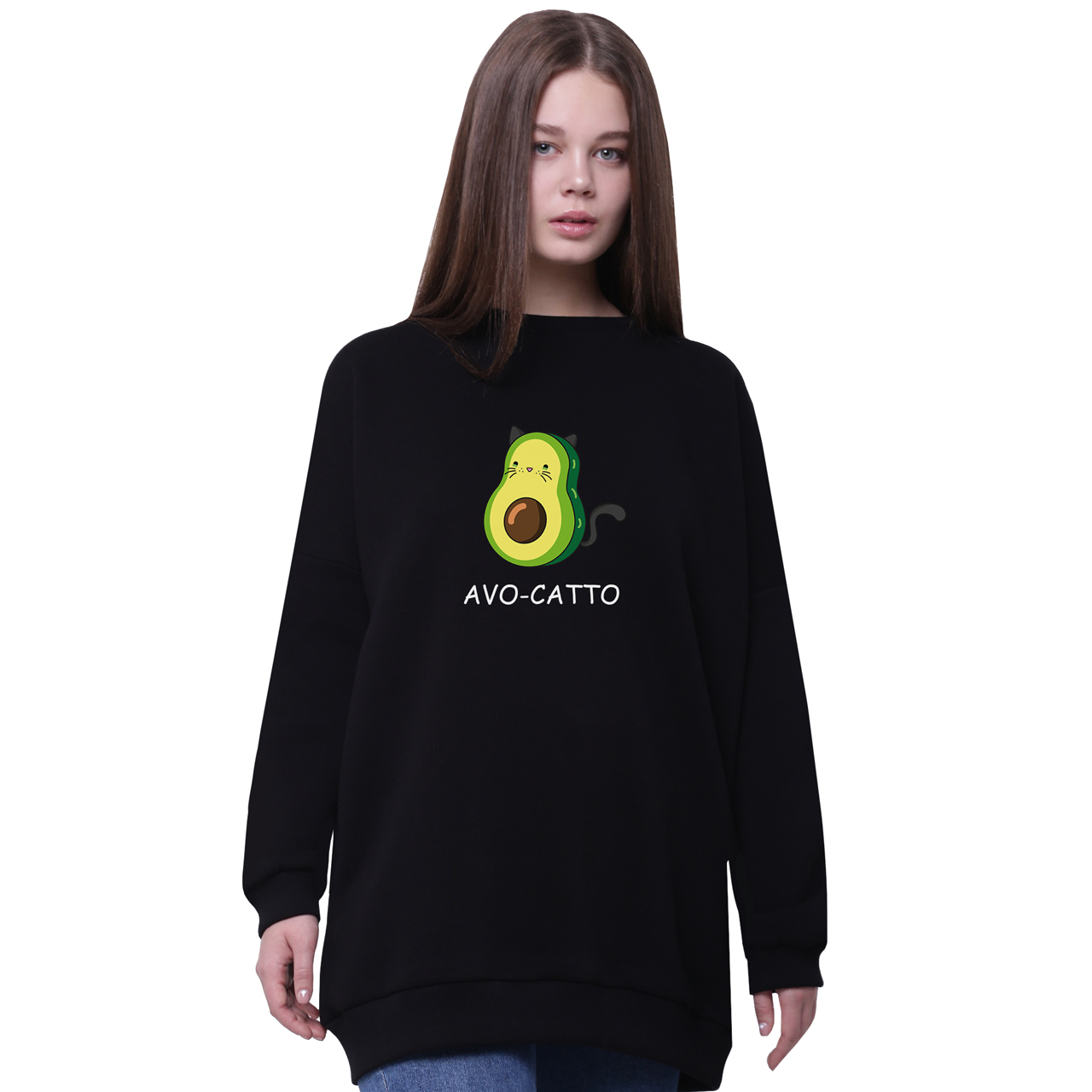 Свитшот для девочек удлиненный Авокадо Котик (Avo-Catto) Черный (35963-1372-2) 140 см
Свитшот для девочек удлиненный Авокадо Котик (Avo-Catto) Черный (35963-1372-2) 140 см