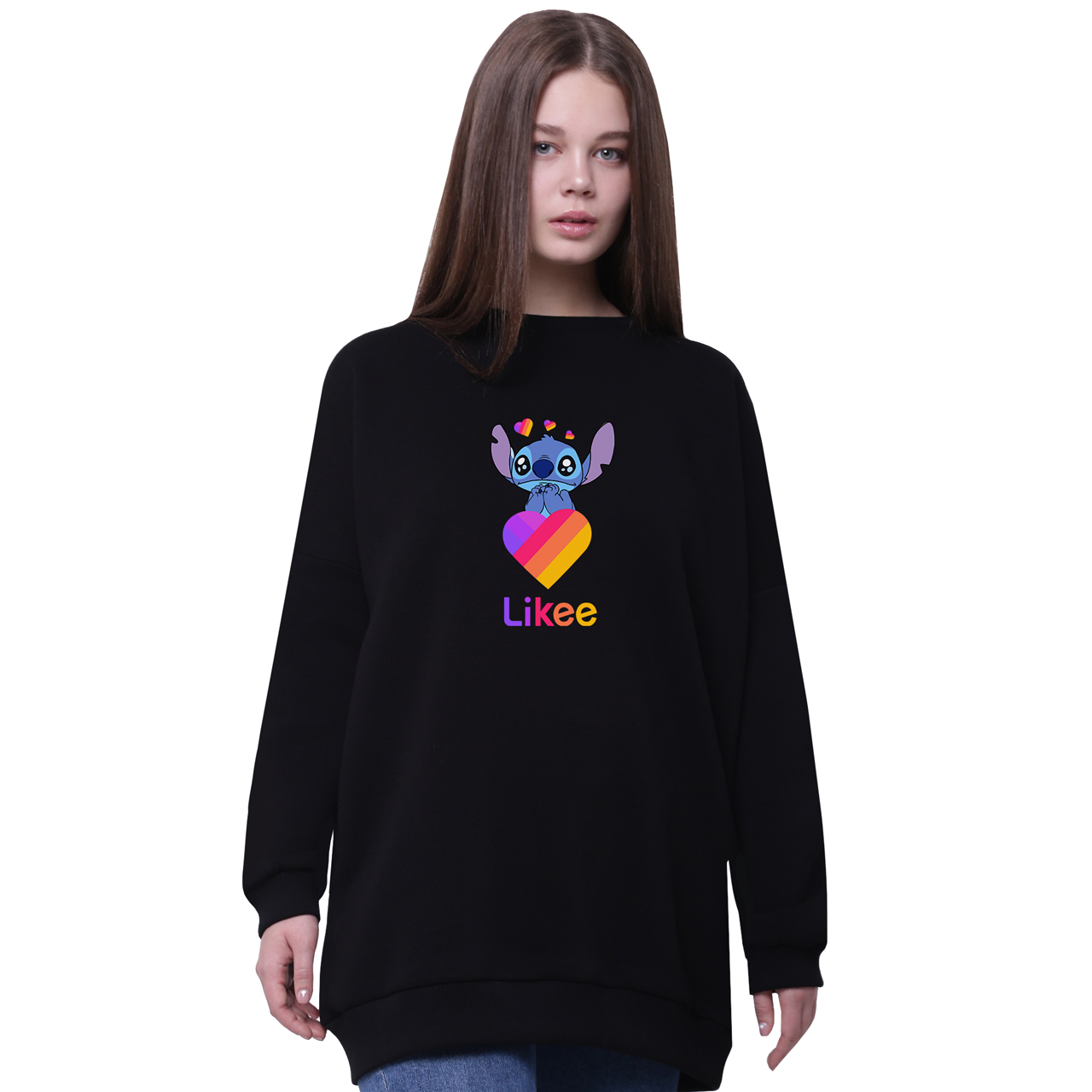 Свитшот для девочек удлиненный Лайки Стич (Stitch Likee) Черный (35963-1596-6) 164 см
Свитшот для девочек удлиненный Лайки Стич (Stitch Likee) Черный (35963-1596-6) 164 см