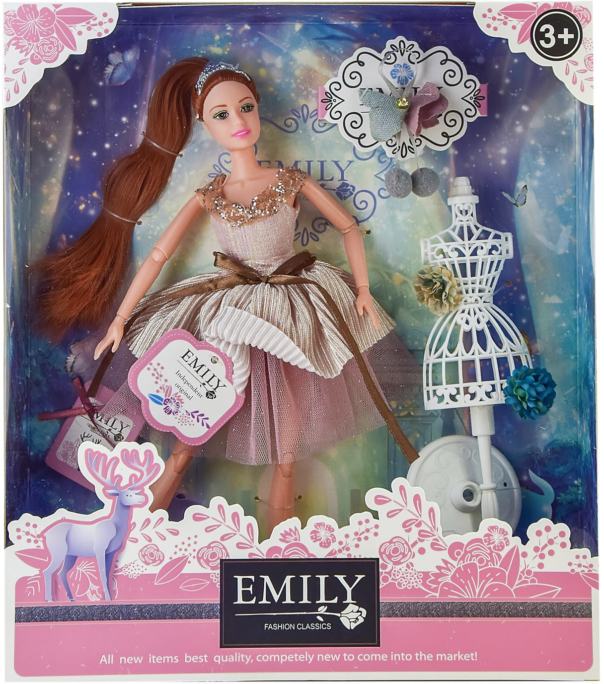 Кукла Emily в бежевом платье с манекеном 25.8х6.5х32.5 см (QJ087B) (6900001894490)
Кукла Emily в бежевом платье с манекеном 25.8х6.5х32.5 см (QJ087B) (6900001894490)