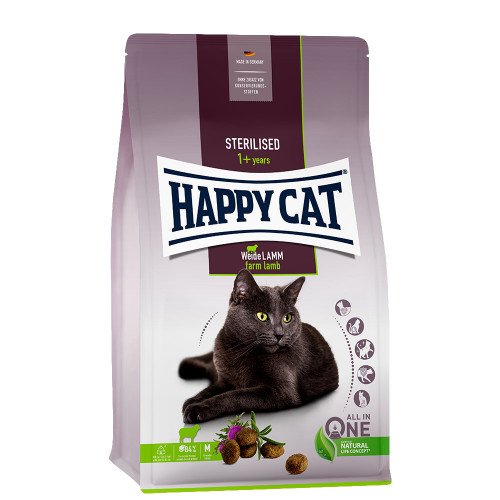 Сухой корм Happy Cat Sterilised Weide Lamm для взрослых стерилизованных кошек, со вкусом ягненка, 1.3 кг
Сухой корм Happy Cat Sterilised Weide Lamm для взрослых стерилизованных кошек, со вкусом ягненка, 1.3 кг