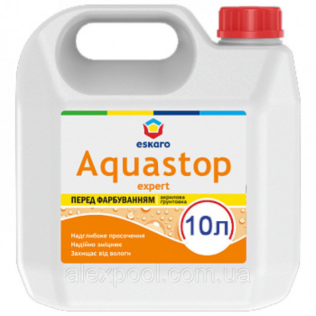 Грунтовка Eskaro Aquastop Expert 10 л - Мелкодисперсная глубокопроникающая - концентрат
Грунтовка Eskaro Aquastop Expert 10 л - Мелкодисперсная глубокопроникающая - концентрат