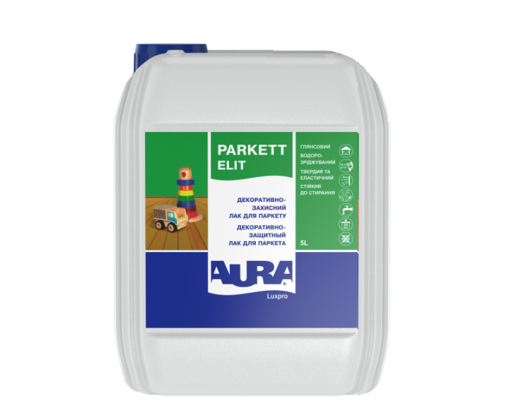 Лак для паркета Aura Luxpro Parkett Elit 5 л - полиуретановый глянцевый водоразбавимый, стойкий к истиранию
Лак для паркета Aura Luxpro Parkett Elit 5 л - полиуретановый глянцевый водоразбавимый, стойкий к истиранию