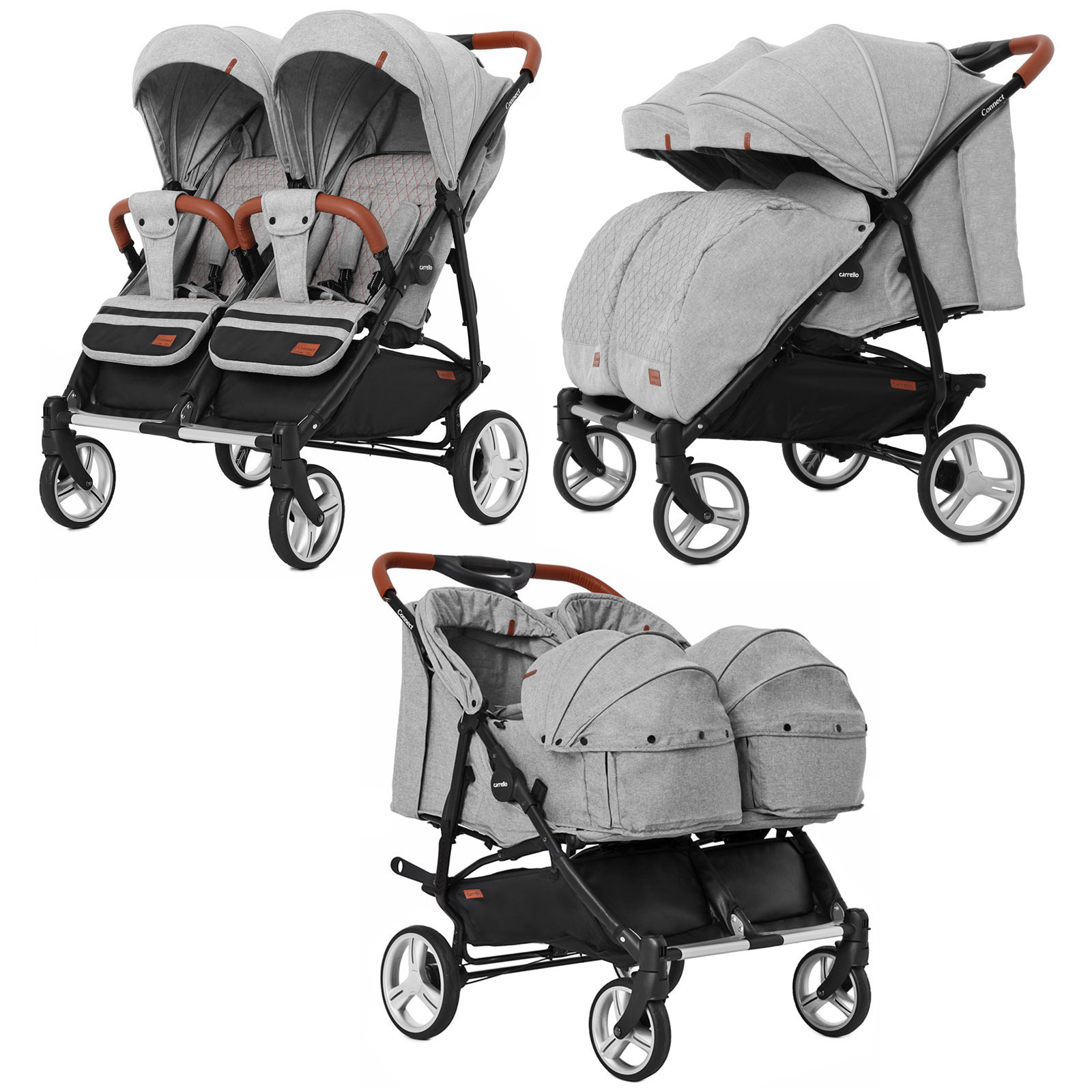 Коляска прогулочная CARRELLO Connect CRL-5502/1 Rock Gray для двойни, c переноской +дождевик /1/ MOQ
Коляска прогулочная CARRELLO Connect CRL-5502/1 Rock Gray для двойни, c переноской +дождевик /1/ MOQ