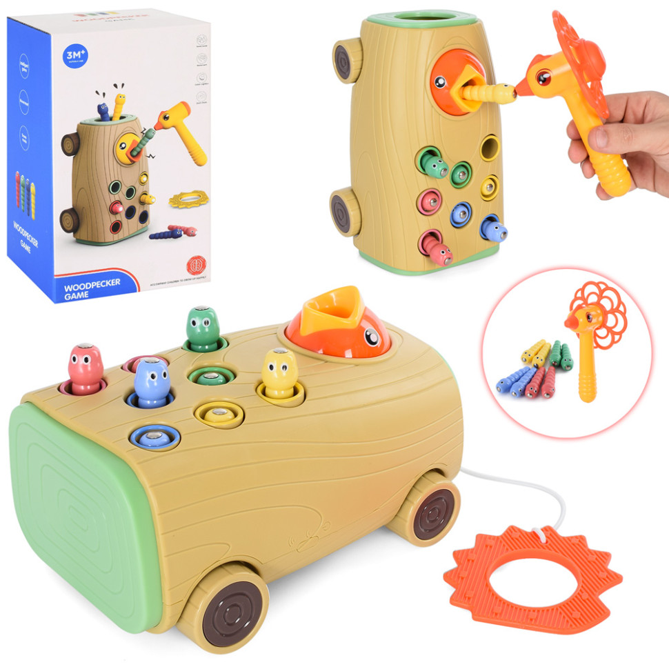 Магнитная игра Bambi "Накорми дятла" (пенек-каталка, гусеницы) для малышей (RT-XQS2022A)
Магнитная игра Bambi "Накорми дятла" (пенек-каталка, гусеницы) для малышей (RT-XQS2022A)