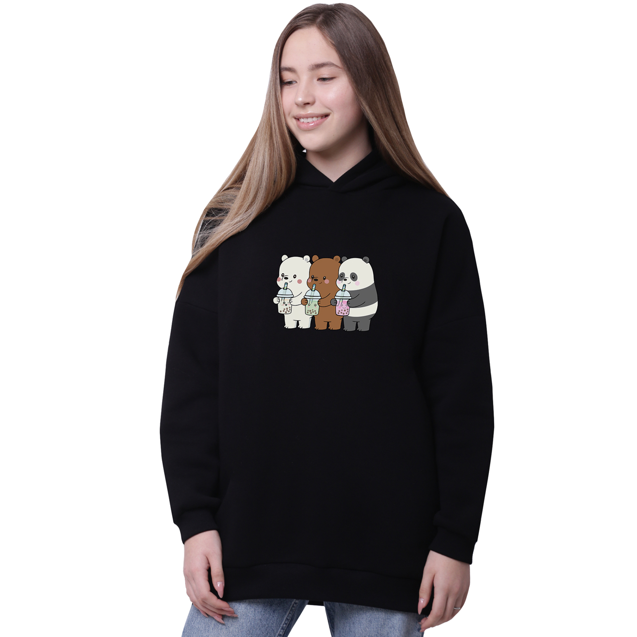 Худи для девочек удлиненный Вся правда о медведях (We Bare Bears) Черный (35962-2896-2) 140 см
Худи для девочек удлиненный Вся правда о медведях (We Bare Bears) Черный (35962-2896-2) 140 см