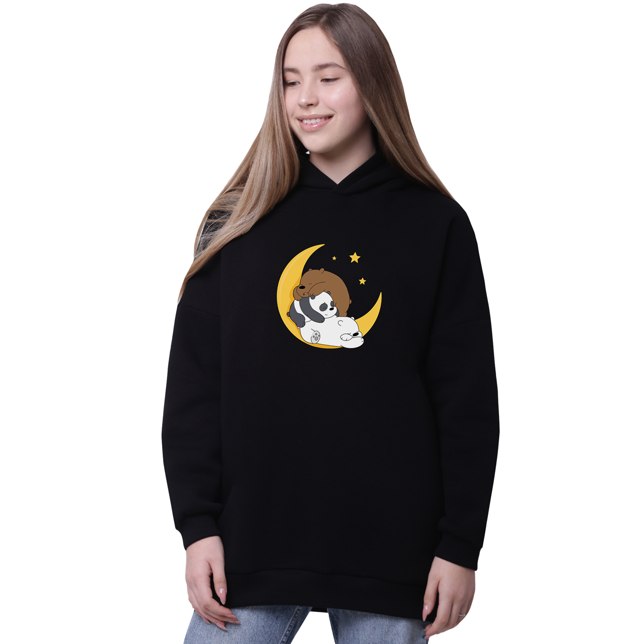 Худи для девочек удлиненный Вся правда о медведях (We Bare Bears) Черный (35962-2894-4) 152 см
Худи для девочек удлиненный Вся правда о медведях (We Bare Bears) Черный (35962-2894-4) 152 см