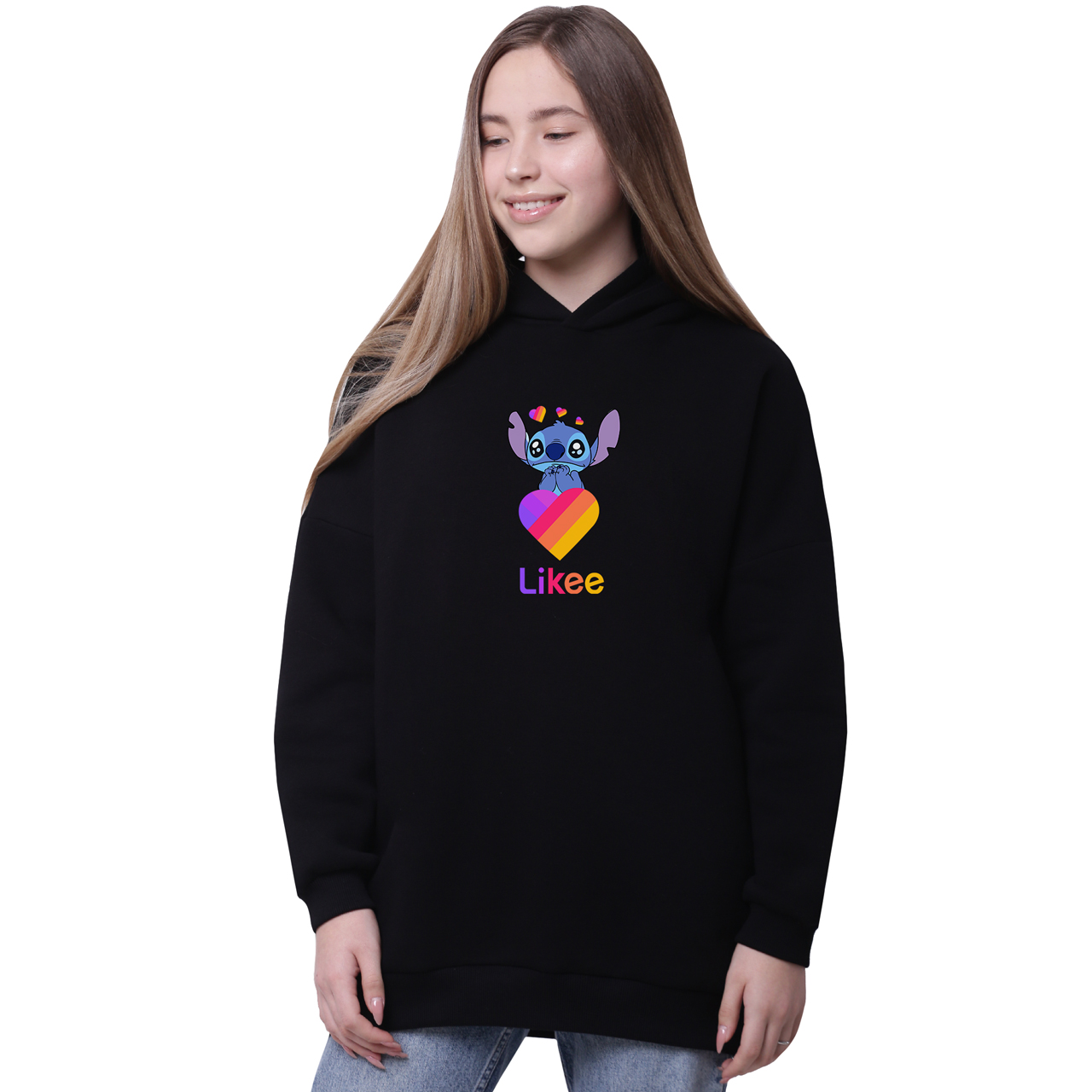 Худи для девочек удлиненный Лайки Стич (Stitch Likee) Черный (35962-1596-7) 170 см
Худи для девочек удлиненный Лайки Стич (Stitch Likee) Черный (35962-1596-7) 170 см