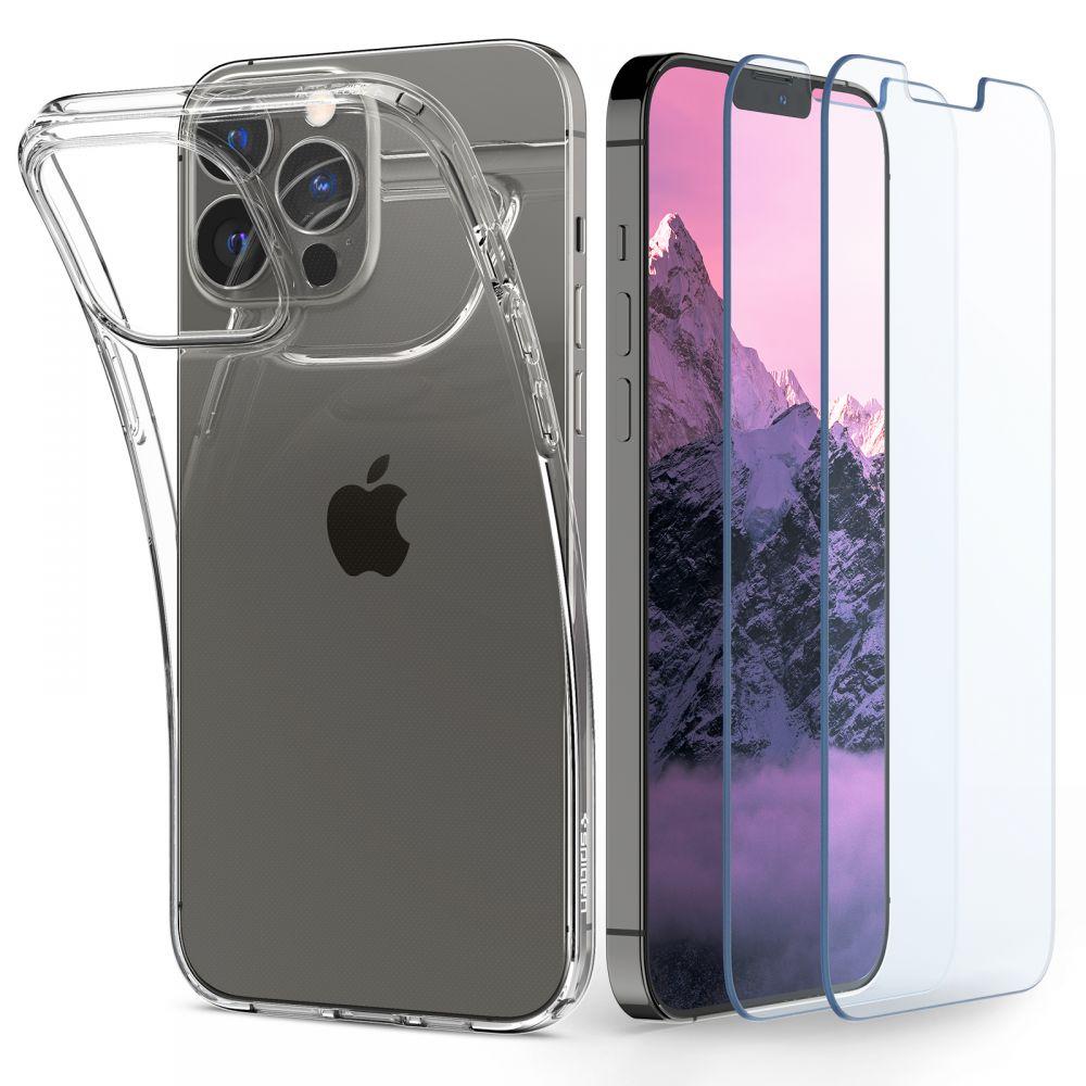 Чехол и защитное стекло от Spigen для iPhone 13 Pro Crystal Pack Transparent (2 Pack)
Чехол и защитное стекло от Spigen для iPhone 13 Pro Crystal Pack Transparent (2 Pack)