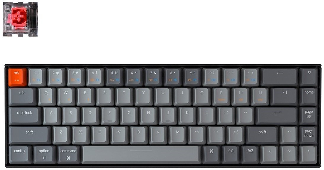 Клавиатура беспроводная Keychron K6 Optical Red RGB USB/Bluetooth Black (ENG/RU) (S1_Keychron)
Клавиатура беспроводная Keychron K6 Optical Red RGB USB/Bluetooth Black (ENG/RU) (S1_Keychron)