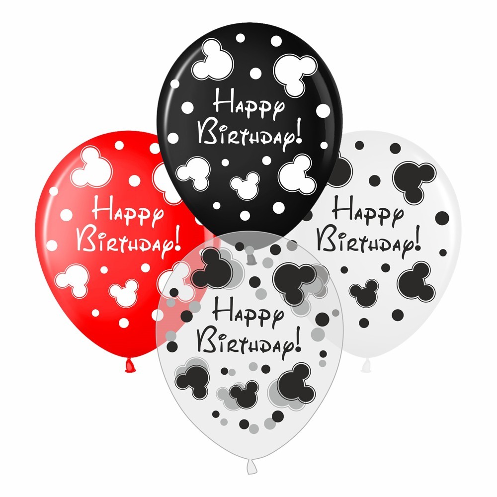 Набор воздушных шариков Happy Birthday Mickey style с принтом Микки Маус 30 см Sharoff
Набор воздушных шариков Happy Birthday Mickey style с принтом Микки Маус 30 см Sharoff