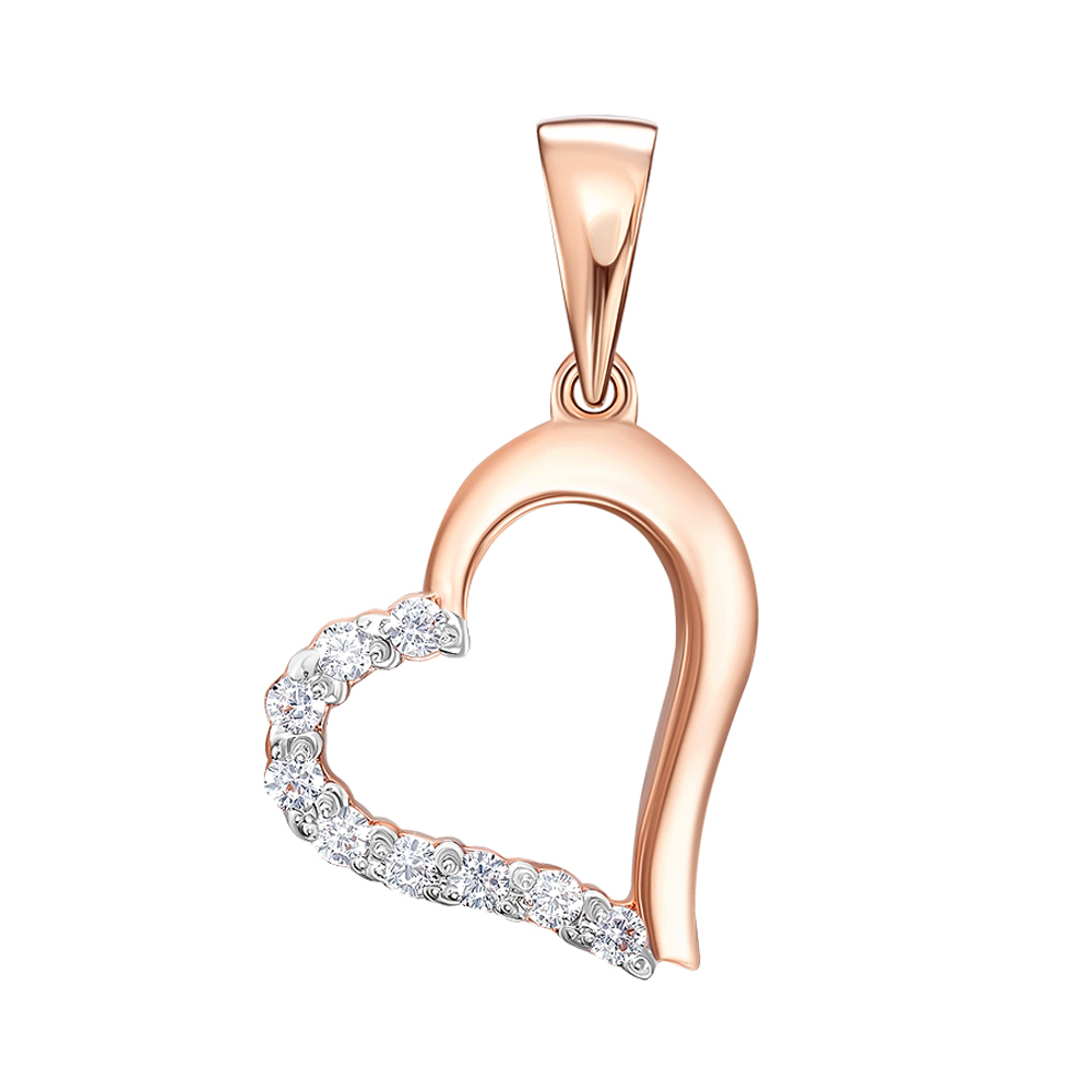 Золотой кулон в комбинированном цвете с фианитами 000106312
Золотой кулон в комбинированном цвете с фианитами 000106312