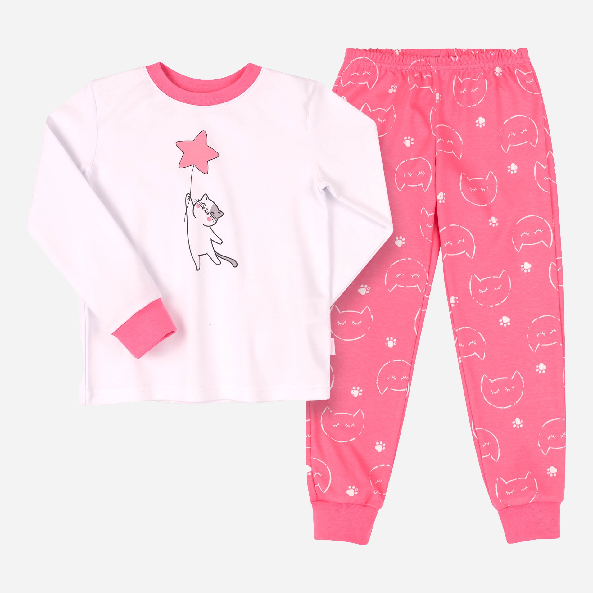 Пижама (футболка с длинным рукавом + штаны) Бемби PG53-131 128 см Белый/Розовый (13053001143.131)
Пижама (футболка с длинным рукавом + штаны) Бемби PG53-131 128 см Белый/Розовый (13053001143.131)