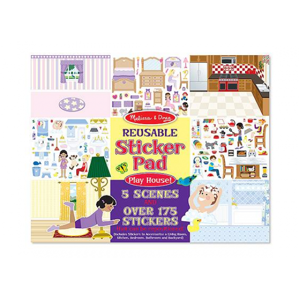 Набор многоразовых виниловых наклеек Мой дом Play House! Reusable Sticker Pad Melissa & Doug
Набор многоразовых виниловых наклеек Мой дом Play House! Reusable Sticker Pad Melissa & Doug