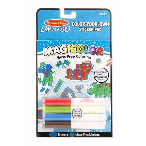 Магические наклейки-раскраски Color-Your-Own Sticker Book Blue цвет голубой Melissa & Doug
Магические наклейки-раскраски Color-Your-Own Sticker Book Blue цвет голубой Melissa & Doug