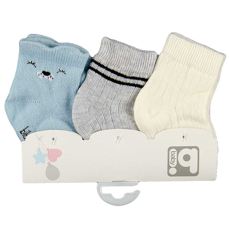 Носочки хлопковые для мальчика (3 пары на пластине) BIBABY 0 - 6m (стопа 8 - 9) см голубой с серым
Носочки хлопковые для мальчика (3 пары на пластине) BIBABY 0 - 6m (стопа 8 - 9) см голубой с серым