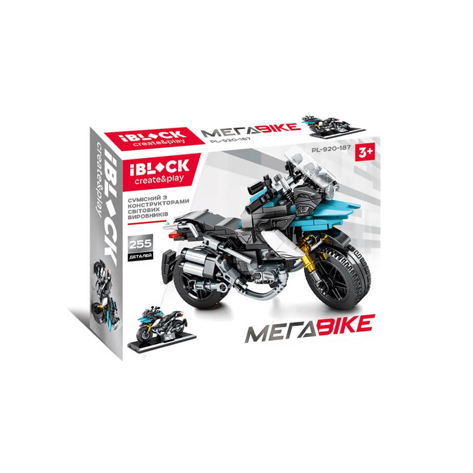 Конструктор iBlock МегаBike Спортивный мотоцикл 273 детали PL-920-187 iBlock (PL-920-187)
Конструктор iBlock МегаBike Спортивный мотоцикл 273 детали PL-920-187 iBlock (PL-920-187)