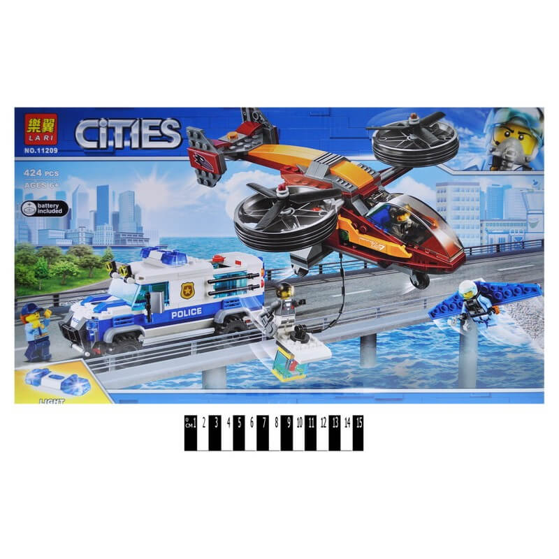 Конструктор «Полицейская серия» кража диамантов 424 детали 11209 A-Toys (11209)
Конструктор «Полицейская серия» кража диамантов 424 детали 11209 A-Toys (11209)