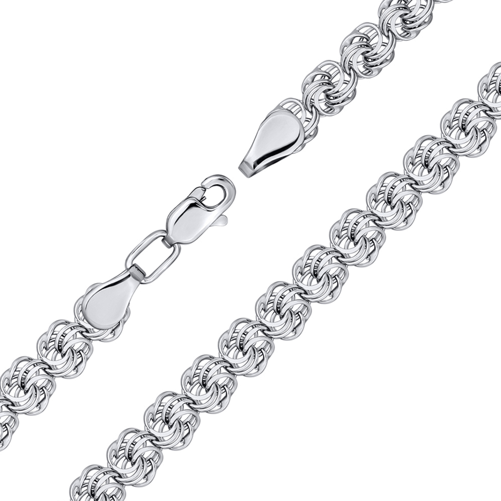 Серебряный браслет в плетении роза 000140484 17 размера
Серебряный браслет в плетении роза 000140484 17 размера