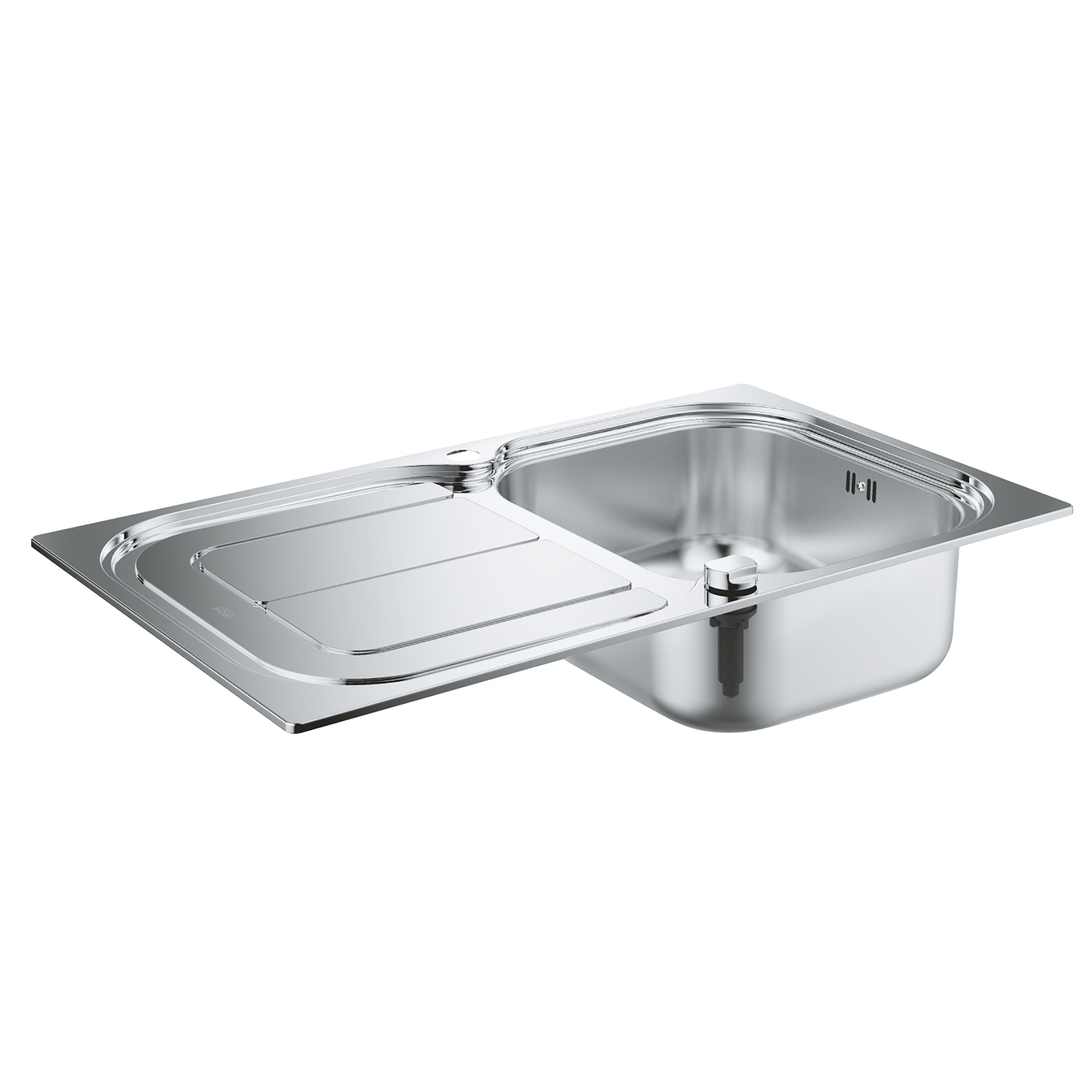 Раковина на кухню металлическая прямоугольная GROHE 500мм x 860мм матовая 0.7мм с сифоном 31563SD0
Раковина на кухню металлическая прямоугольная GROHE 500мм x 860мм матовая 0.7мм с сифоном 31563SD0