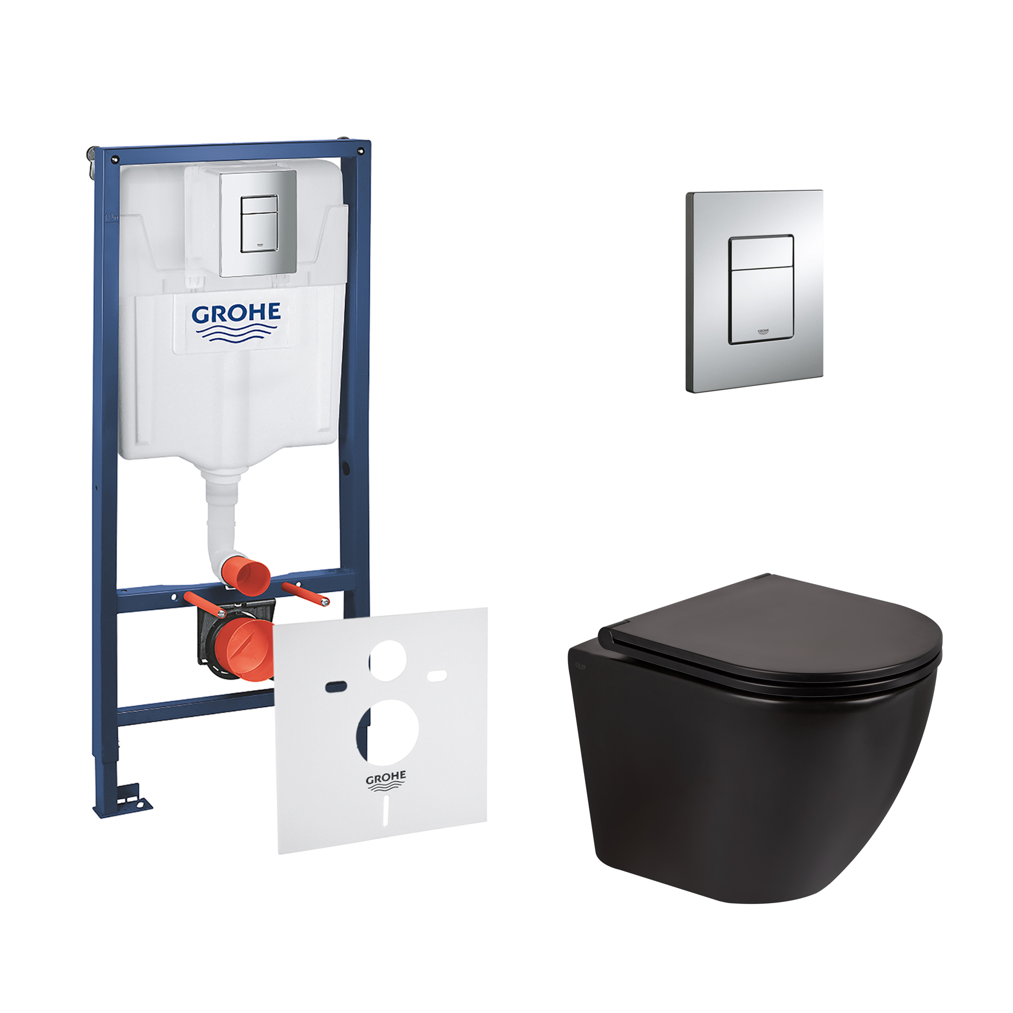Комплект инсталляции GROHE Rapid SL кнопка хром безободковый унитаз Q-TAP с крышкой микролифт 38772001QT13332141ERMB
Комплект инсталляции GROHE Rapid SL кнопка хром безободковый унитаз Q-TAP с крышкой микролифт 38772001QT13332141ERMB