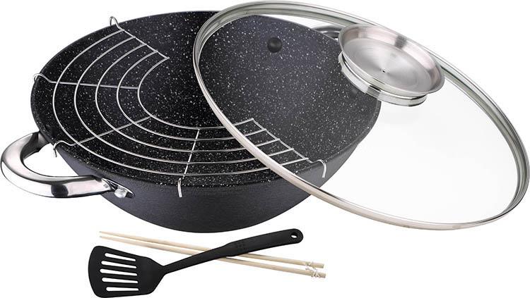 Вок Renberg Soba 28см с аромакрышкой, чугун с антипригарным покрытием Renberg RB-1620
Вок Renberg Soba 28см с аромакрышкой, чугун с антипригарным покрытием Renberg RB-1620
