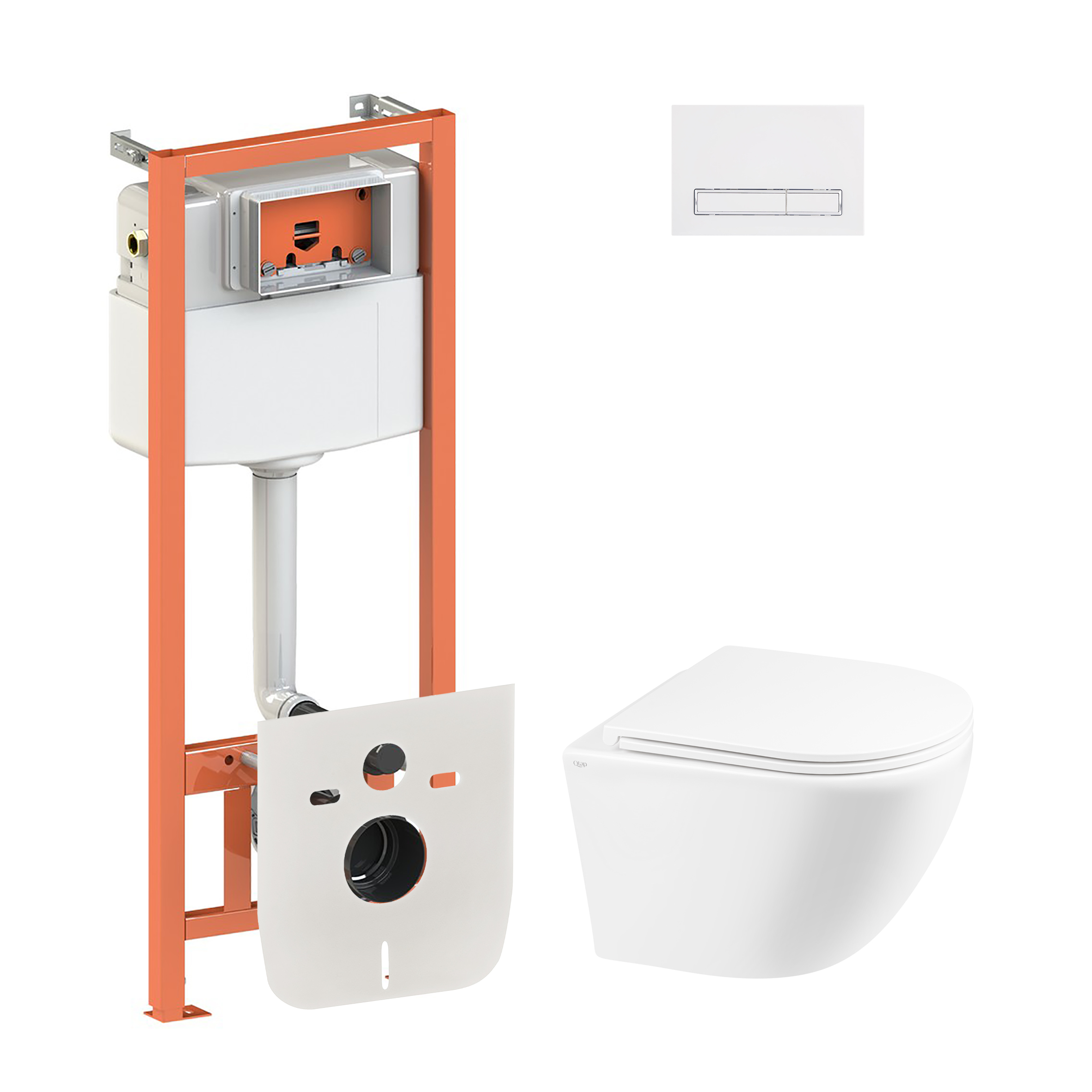 Набор Qtap инсталляция 4 в 1 с панелью смыва Nest (QT0133M425 + QT0111M08V1384W) + унитаз с сиденьем Robin QT1333046ERW
Набор Qtap инсталляция 4 в 1 с панелью смыва Nest (QT0133M425 + QT0111M08V1384W) + унитаз с сиденьем Robin QT1333046ERW