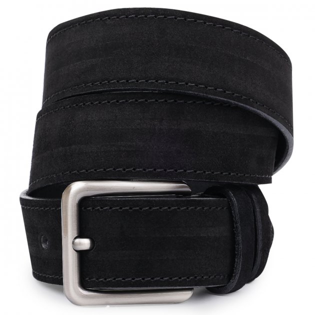 Замшевый мужской ремень Vintage 20738 Черный 
Замшевый мужской ремень Vintage 20738 Черный