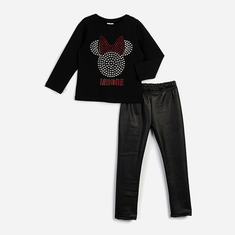 Костюм (футболка с длинными рукавами + лосины) Disney Minnie Mouse MN16175 110 см Черный
Костюм (футболка с длинными рукавами + лосины) Disney Minnie Mouse MN16175 110 см Черный