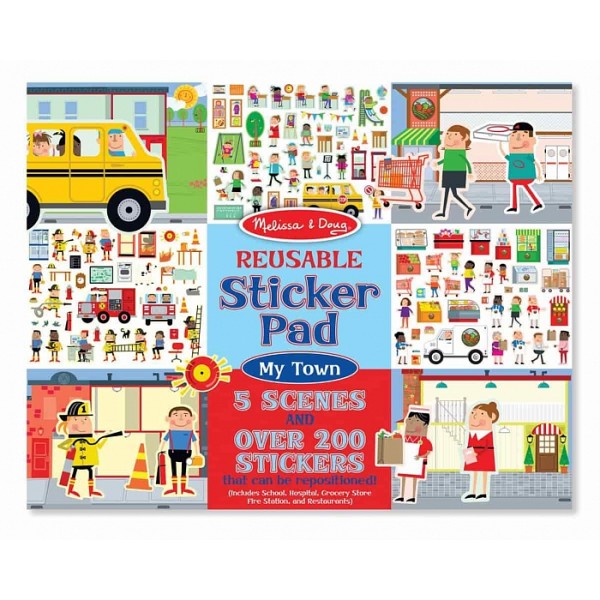 Набор многоразовых виниловых наклеек Мой город Reusable Sticker Pad My Town Melissa & Doug
Набор многоразовых виниловых наклеек Мой город Reusable Sticker Pad My Town Melissa & Doug