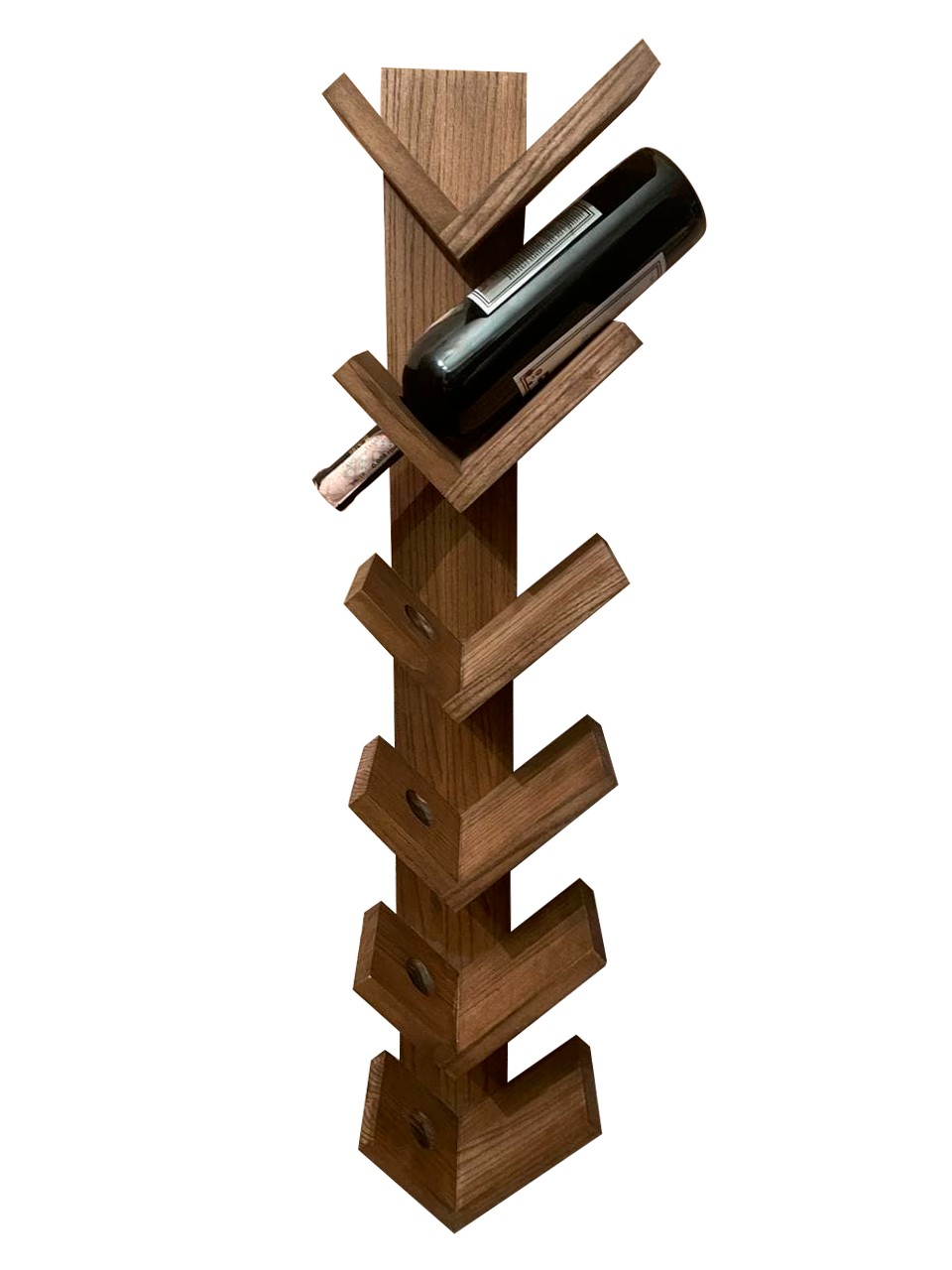 Полка настенная для вина и бутылок вертикальная на 6 держателей из ясеня 90х20х12.5см Коричневый
Полка настенная для вина и бутылок вертикальная на 6 держателей из ясеня 90х20х12.5см Коричневый