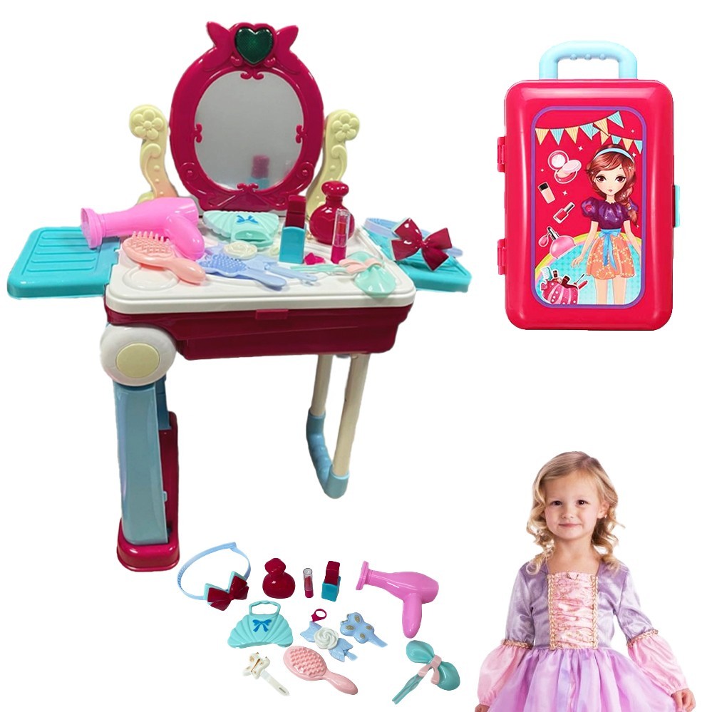 Детский игровой набор Салон красоты столик-трюмо в чемодане Happy dresser Розовый для девочек
Детский игровой набор Салон красоты столик-трюмо в чемодане Happy dresser Розовый для девочек