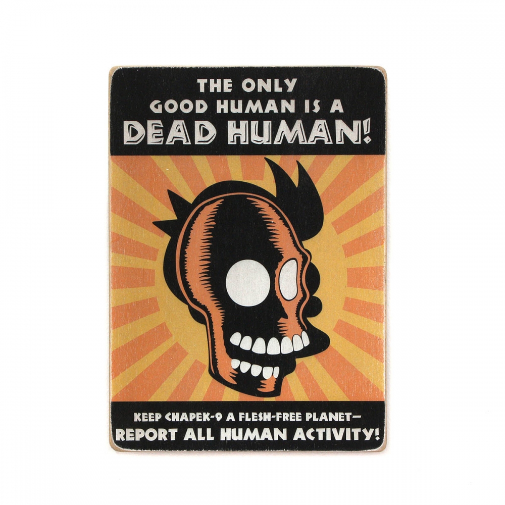 Деревянный постер Мультфильмы Futurama. Футурама. The only good human is dead human А2
Деревянный постер Мультфильмы Futurama. Футурама. The only good human is dead human А2