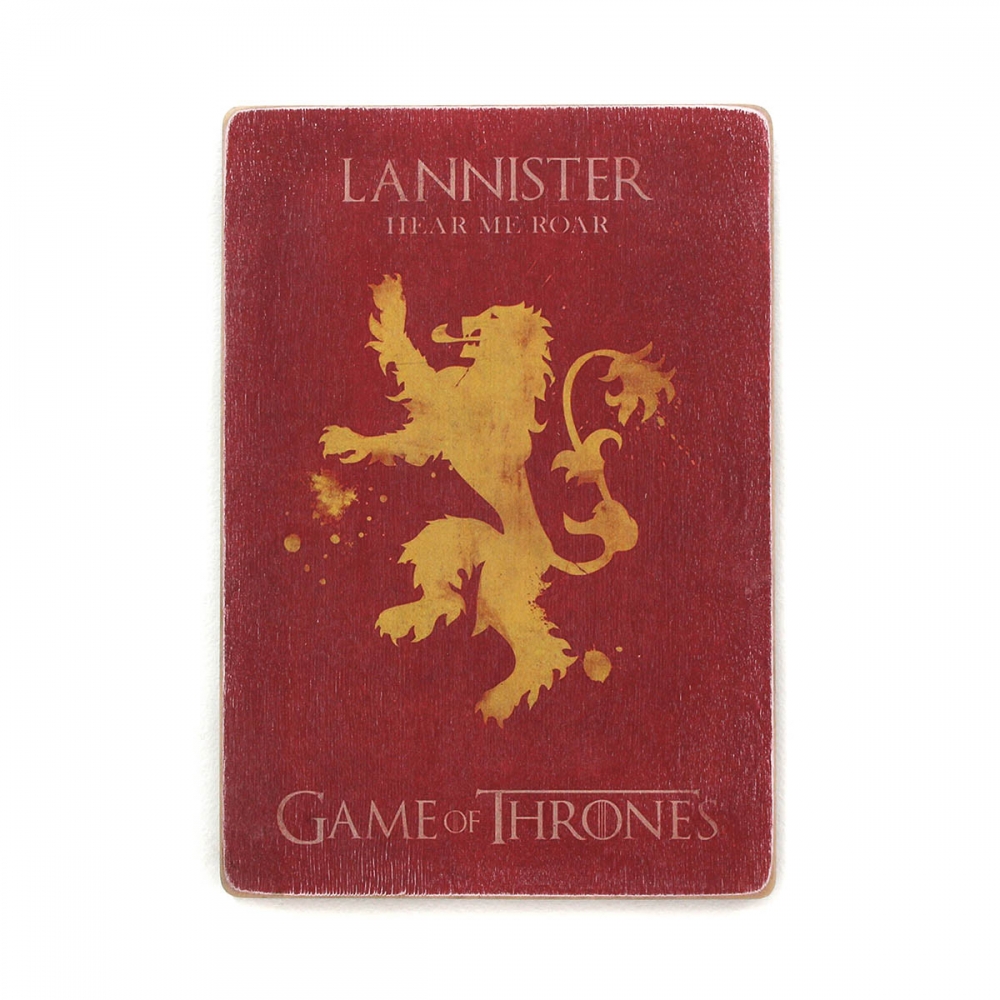 Деревянный постер Фильмы и сериалы Game of Thrones. Герб Ланнистеров на красном фоне А2
Деревянный постер Фильмы и сериалы Game of Thrones. Герб Ланнистеров на красном фоне А2
