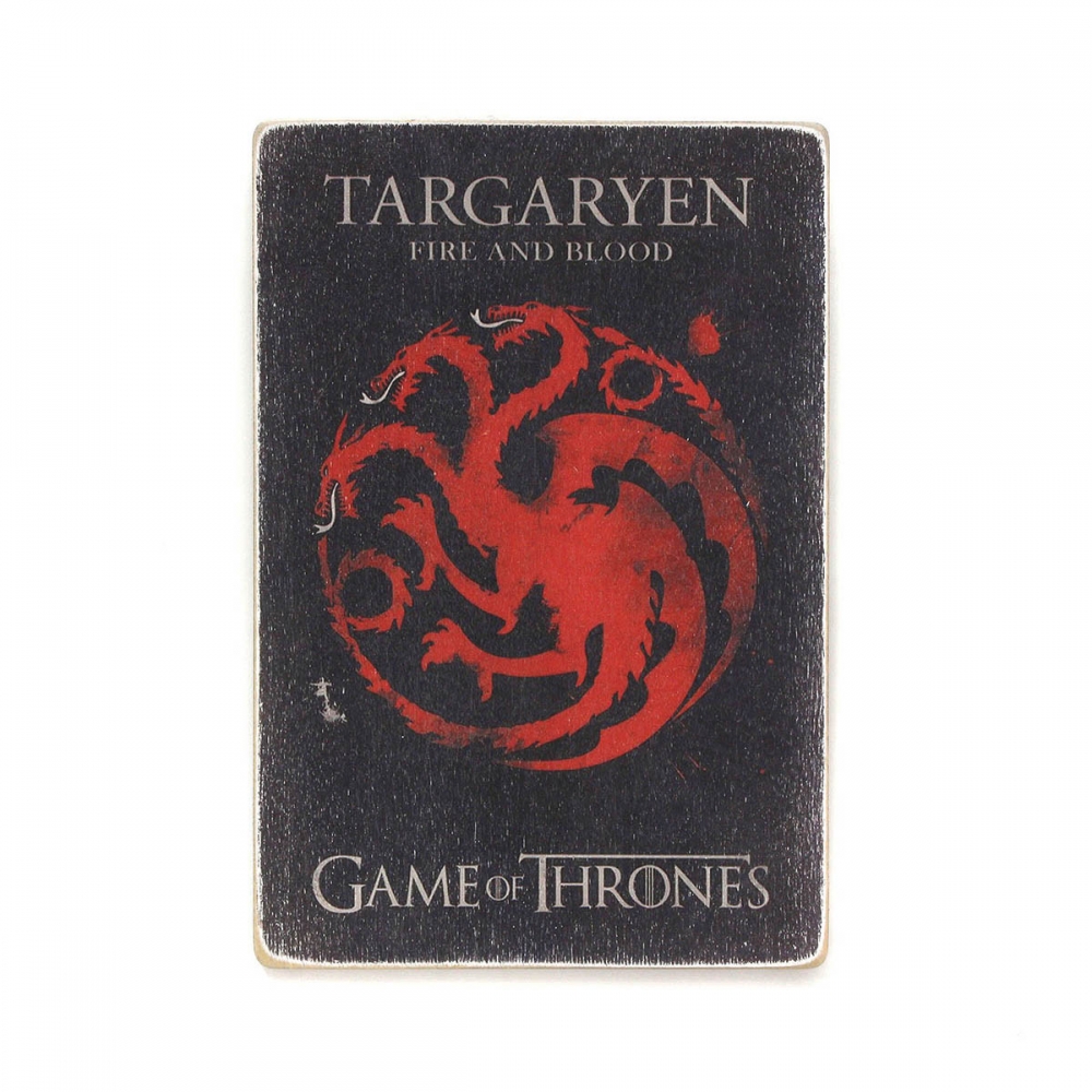 Деревянный постер Фильмы и сериалы Game of Thrones. Герб Таргариенов на чёрном фоне А2
Деревянный постер Фильмы и сериалы Game of Thrones. Герб Таргариенов на чёрном фоне А2