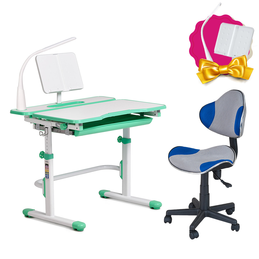 Комплект для школьника растущая парта Cubby Fressia Green + детский стул FunDesk LST3 Blue-Grey
Комплект для школьника растущая парта Cubby Fressia Green + детский стул FunDesk LST3 Blue-Grey