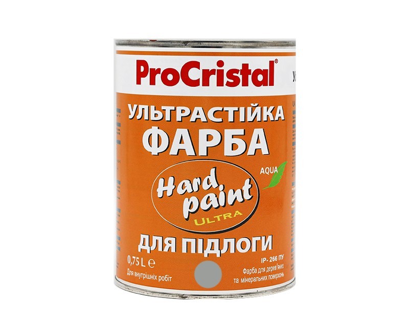 Эмаль полиуретановая ІРКОМ ECO CRISTAL HARD PAINT ІР-266 ПУ для пола светло-серая 0,75л
Эмаль полиуретановая ІРКОМ ECO CRISTAL HARD PAINT ІР-266 ПУ для пола светло-серая 0,75л