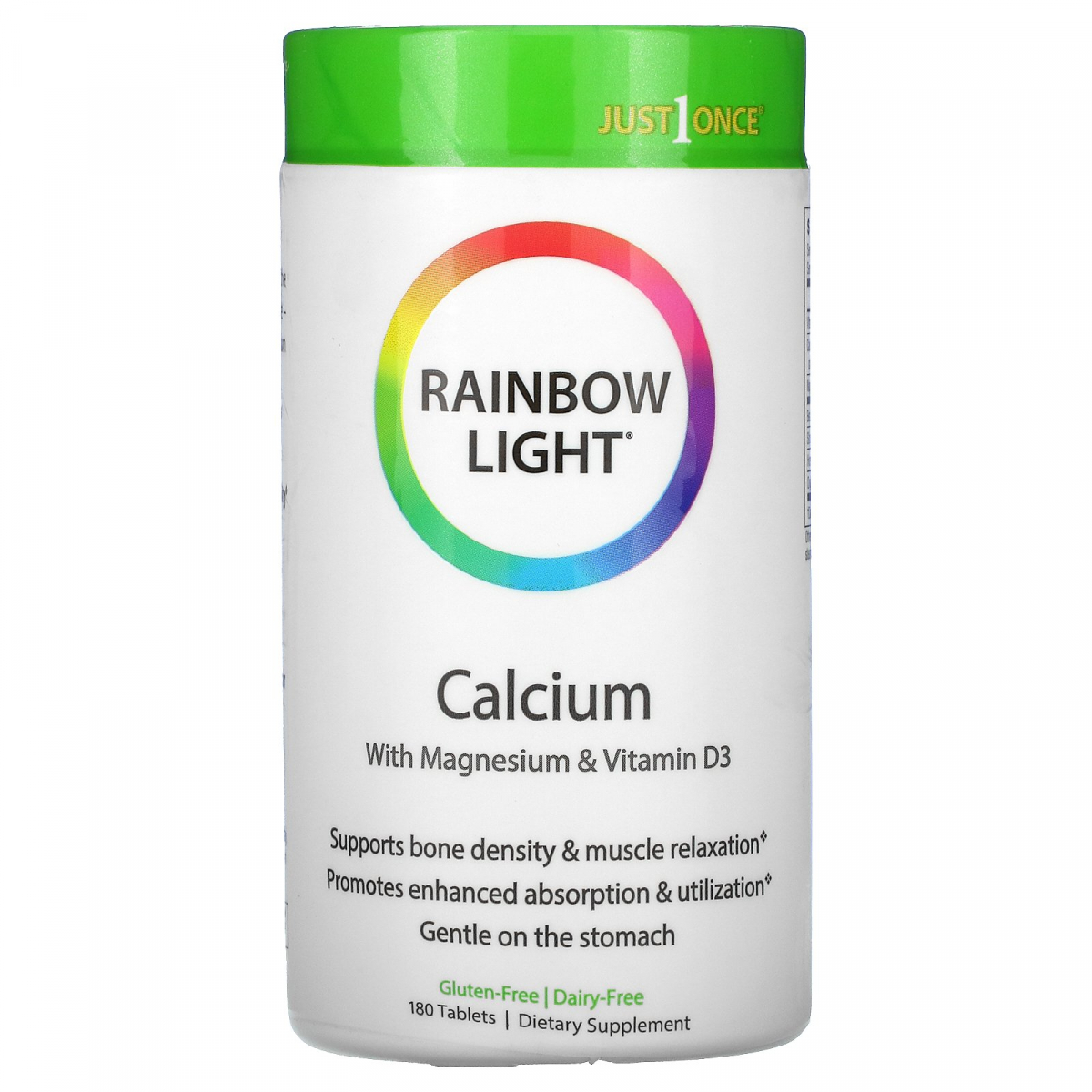 Кальций и магний с витамином D3 Rainbow Light (Calcium with Magnesium&Vitamin D3) 500 мг/250 мг/500 МЕ 180 таблеток
Кальций и магний с витамином D3 Rainbow Light (Calcium with Magnesium&Vitamin D3) 500 мг/250 мг/500 МЕ 180 таблеток