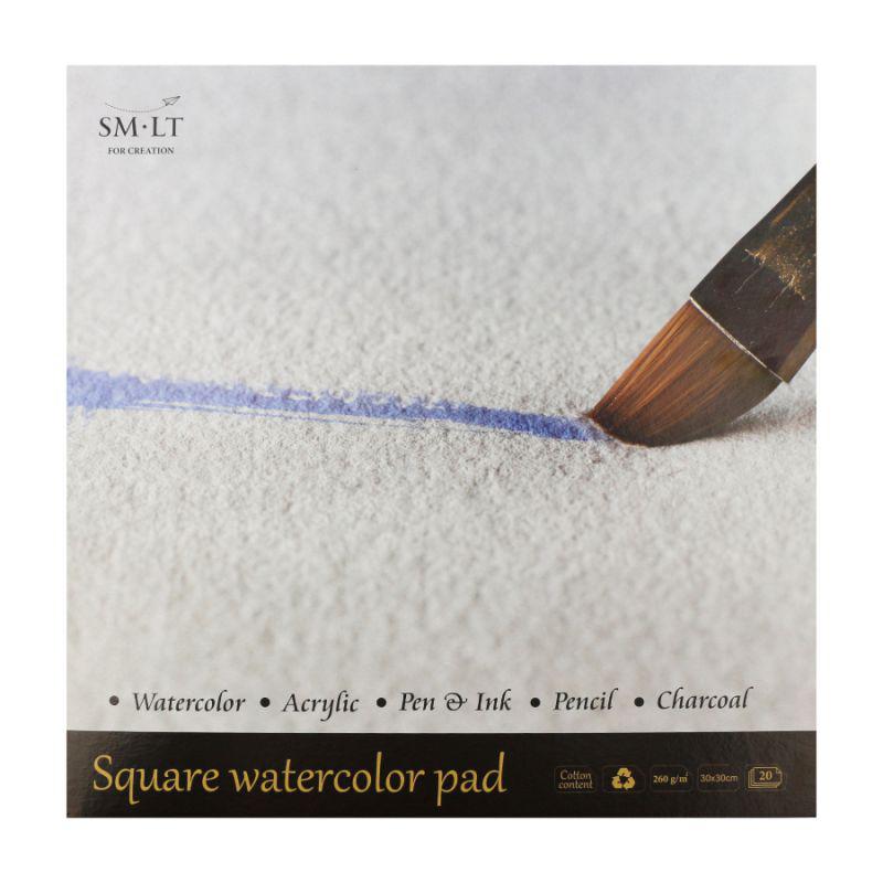 Альбом для акварели 30*30см SMILTAINIS Watercolor pad, 260кв.м, 20листов 25% хлопка AS-20(260)Q
Альбом для акварели 30*30см SMILTAINIS Watercolor pad, 260кв.м, 20листов 25% хлопка AS-20(260)Q