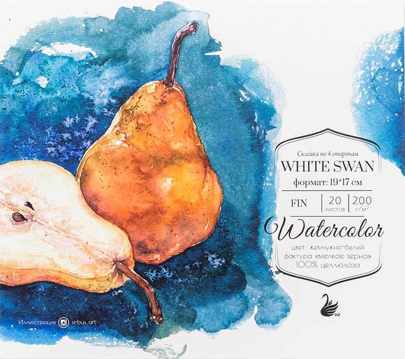 Склейка для Акварелі Малевичъ White Swan,Fin, 19*17см, 200 г/м, 20л, целюлоза, перлинно-біла, 401437
Склейка для Акварелі Малевичъ White Swan,Fin, 19*17см, 200 г/м, 20л, целюлоза, перлинно-біла, 401437