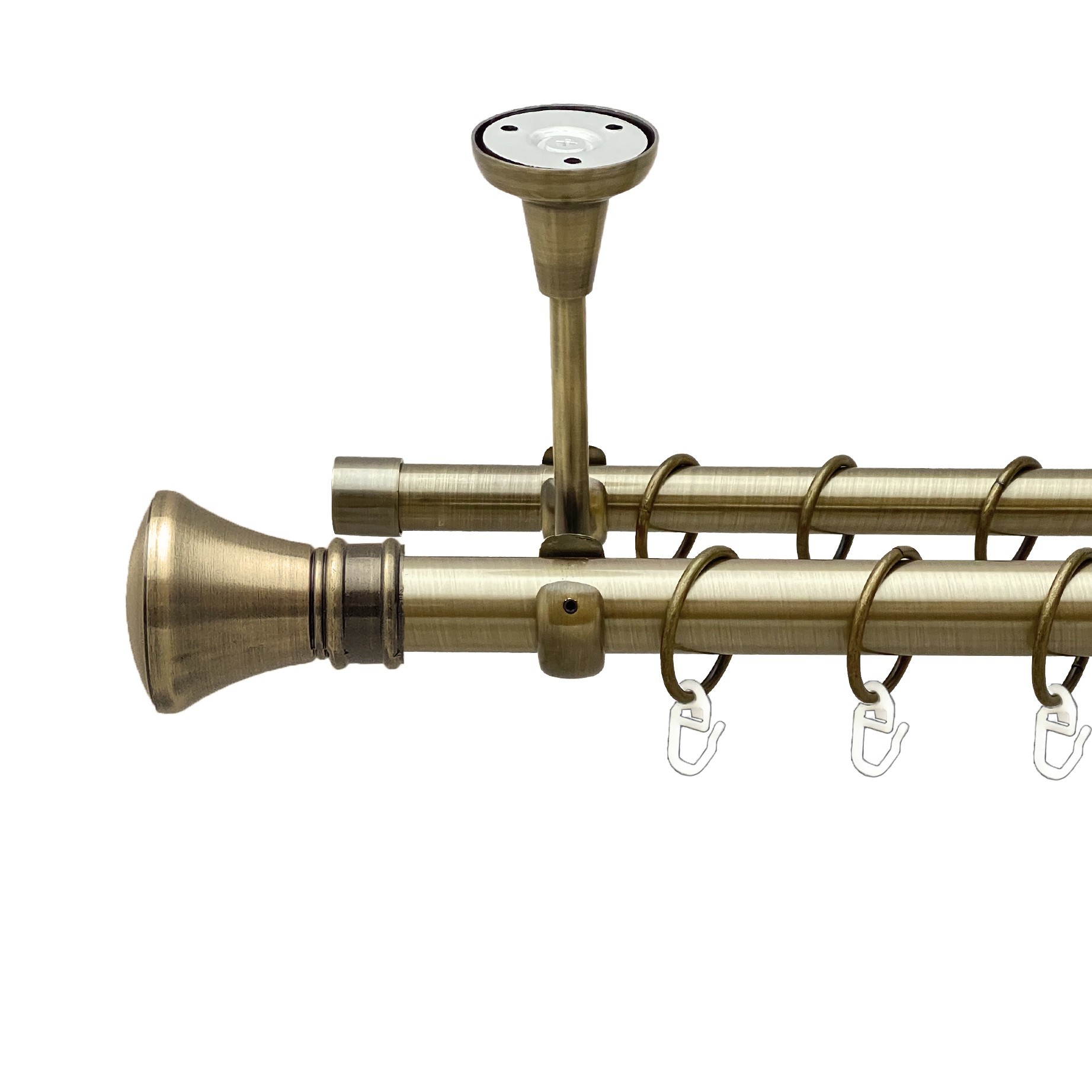 Карниз Orvit Люксор металевий дворядний відкритий до стелі гладка труба кільце металеве Антик 25\19 мм 300 см (00-00018635)
Карниз Orvit Люксор металевий дворядний відкритий до стелі гладка труба кільце металеве Антик 25\19 мм 300 см (00-00018635)