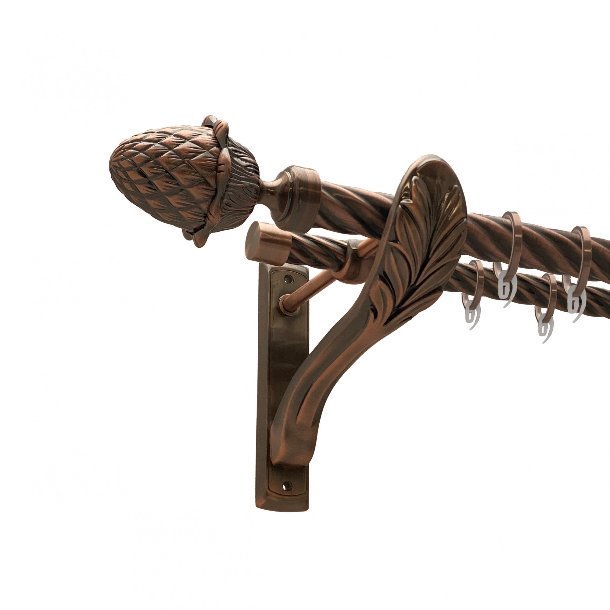 Карниз Orvit Цинара металевий дворядний ретро скручена труба кільце фасонне металеве Мідь 25\19 мм 160 см (00-00011637)
Карниз Orvit Цинара металевий дворядний ретро скручена труба кільце фасонне металеве Мідь 25\19 мм 160 см (00-00011637)