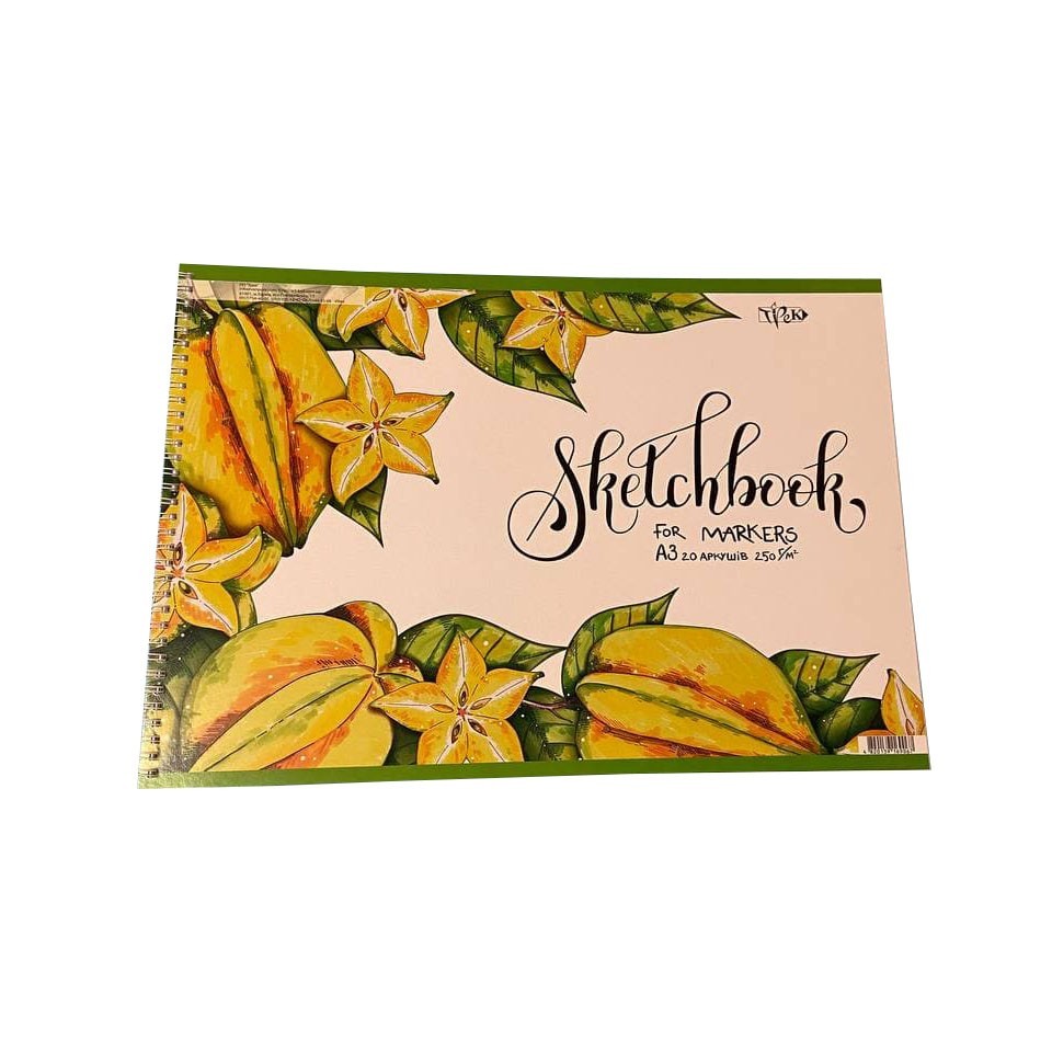 Альбом для маркеров А3 Скетчбук для рисования Marker Sketch Pad (29,7х42 см) 250 г/м.кв. 20 л.
Альбом для маркеров А3 Скетчбук для рисования Marker Sketch Pad (29,7х42 см) 250 г/м.кв. 20 л.