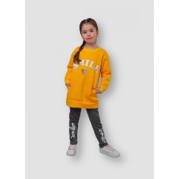 Детский теплый костюм для девочки ModniKids Smile 32 110-116см Желтый с черным, тринить с начесом (SG403)
Детский теплый костюм для девочки ModniKids Smile 32 110-116см Желтый с черным, тринить с начесом (SG403)