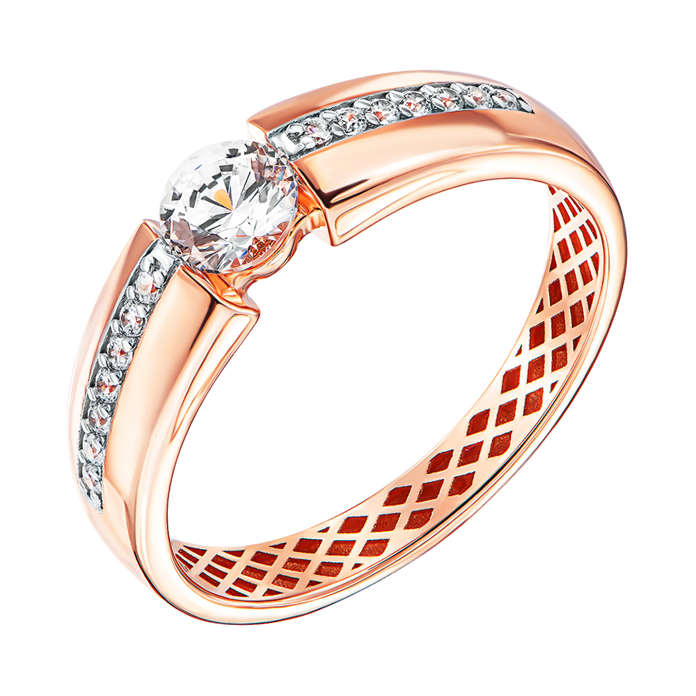 Кольцо из красного золота с фианитами S Zirconia и родированием 000137758 18.5 размера
Кольцо из красного золота с фианитами S Zirconia и родированием 000137758 18.5 размера