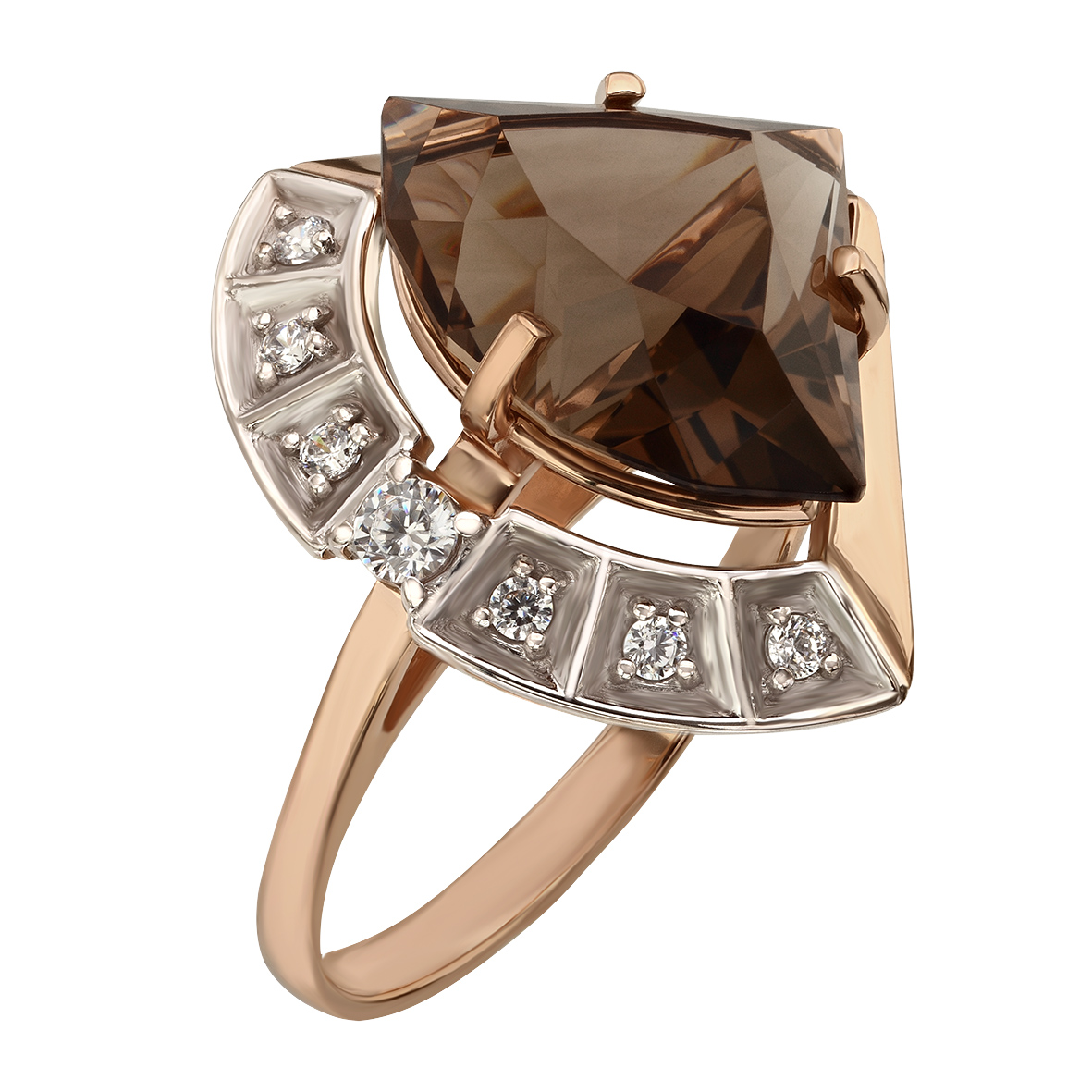 Золотое кольцо с вставками дымчатого кварца и фианитов Tango Jewellery Company 378791 размер 18.5
Золотое кольцо с вставками дымчатого кварца и фианитов Tango Jewellery Company 378791 размер 18.5